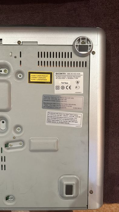 Sistema som sony DAV-SC 8