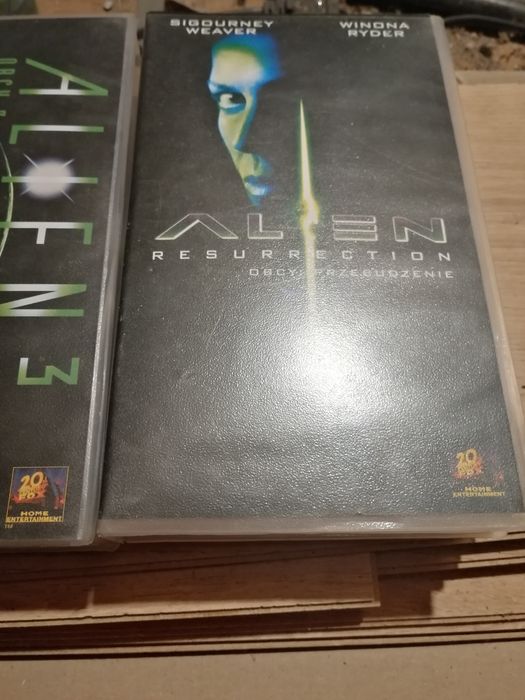 Zestaw VHS alien wszystkie części oryginalne opakowanie