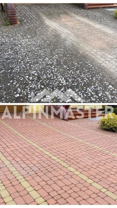 Mycie oraz malowanie dachów, elewacji, kostki brukowej, paneli