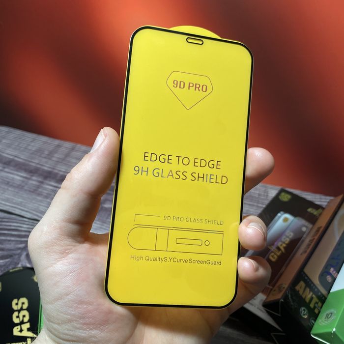Захисне скло на Айфон 11/XR/12 Pro Max | Все модели iPhone | 9D OG ESD