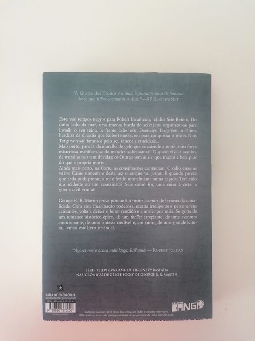 Livros 1 e 2 das Crónicas de Gelo e Fogo, George R. R. Martin