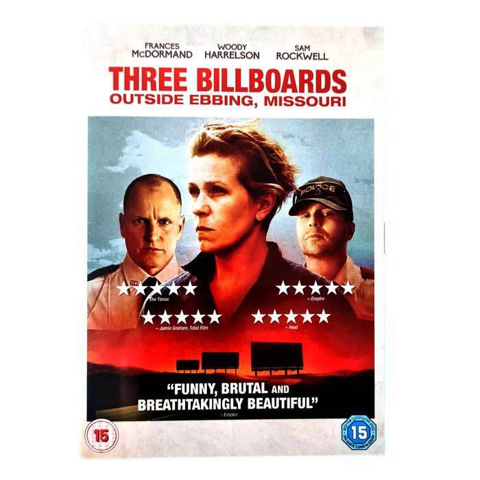 Three Billboards Outside Ebbing, Missouri Film DVD Język Angielski. . Nowy Produkt