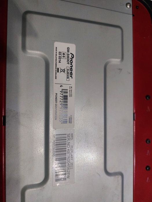 Новый автомобильный усилитель Pioneer GM-3400T - заводской комплект