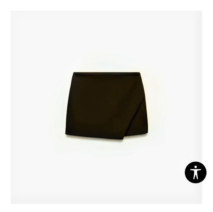 Асиметрична спідниця шорти Zara