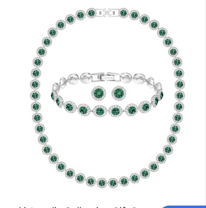 Шикарні прикраси Swarovski (сережки, браслет, кольє)