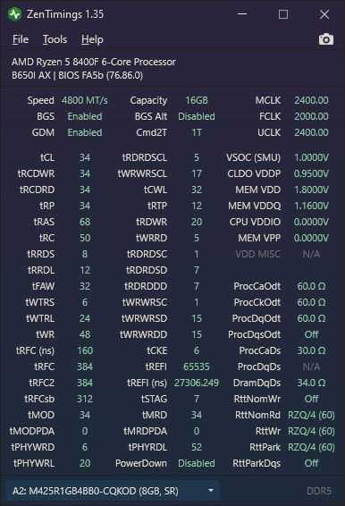 Pamięć Samsung, DDR5, 16GB, 4800MHz