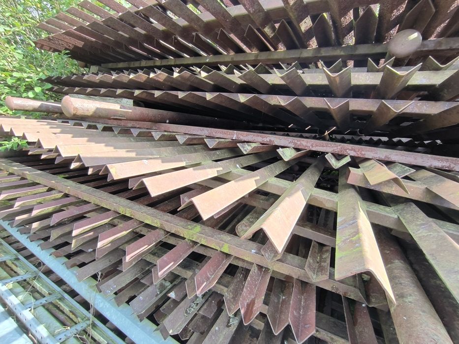 Przęsło stalowe ogrodzeniowe 1,25x5m 50 szt. ogrodzenie brama słupki