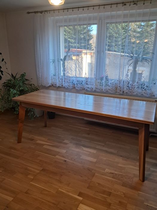 Stół dębowy lakierowany 200x79