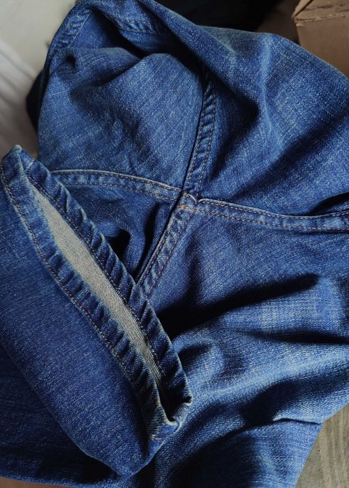 Джинсы Basic five pocket jeans Germany w44 stretch navy.