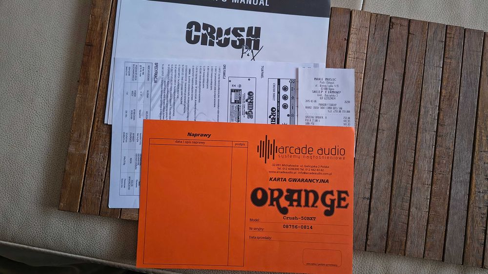 ORANGE Crush 50 BXT Combo basowe