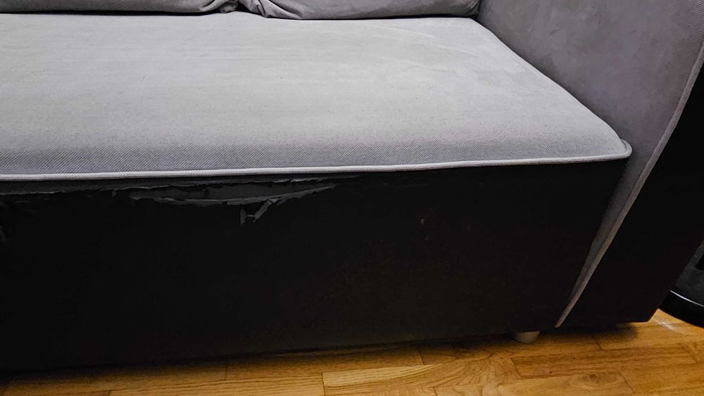 Sofa narożnik szara