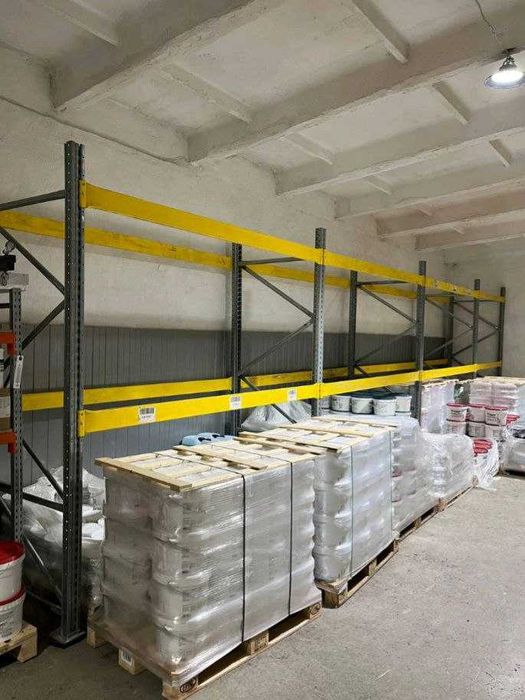 Стелажі палетні б/у та нові, навантаженням 9 - 16 тонн на раму