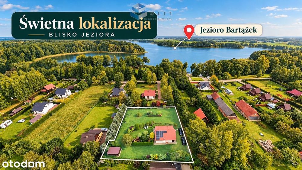 Dom całoroczny 70 m² | 100 m od jeziora