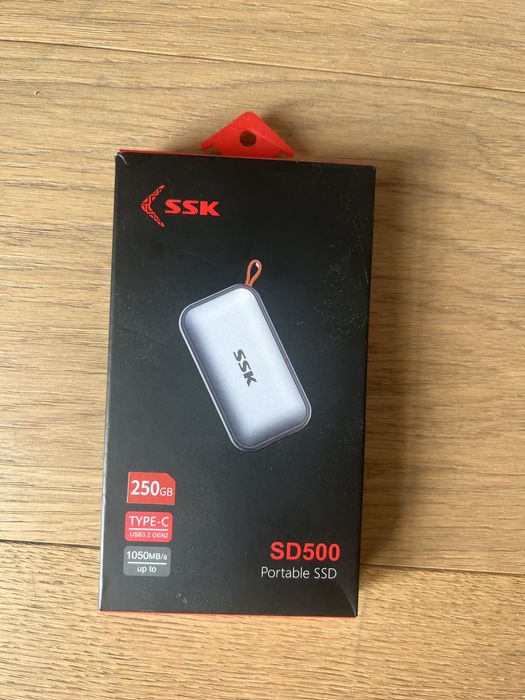 SSK Zewnętrzny przenośny dysk SSD 250GB z pamięcią NVME