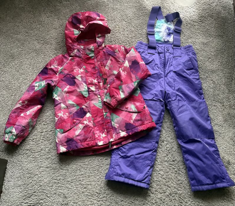 Kurtka i spodnie narciarskie dla dziewczynki 122 / 128