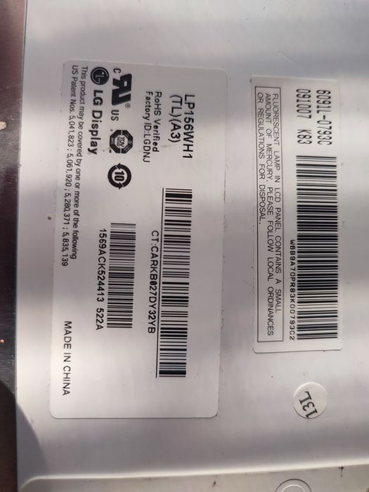 LTN154X3-L01 / LP154WX4 / LP156WH1