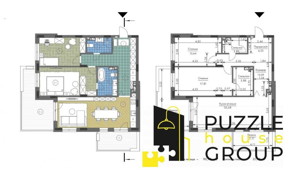 2-комнатная квартира по адресу Берестейский проспект(пр-т. Победы) (площадь 91 м²) - Atlanta.ua - фото 2