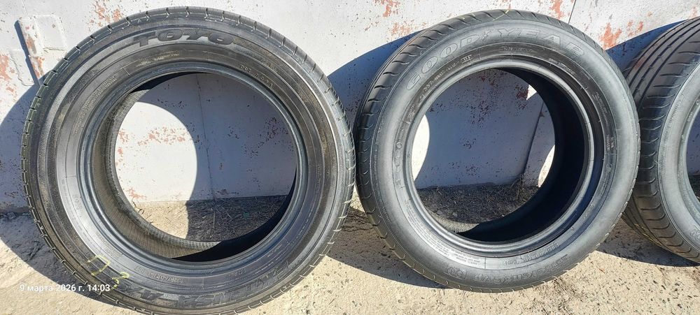 шини 215/60 R16 вживані 3 шт Goodyear + 1 шт Toyo