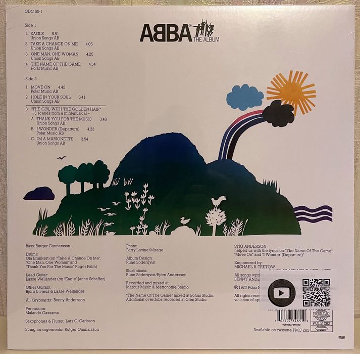 Вінілова платівка Abba - The Album нова, запакована