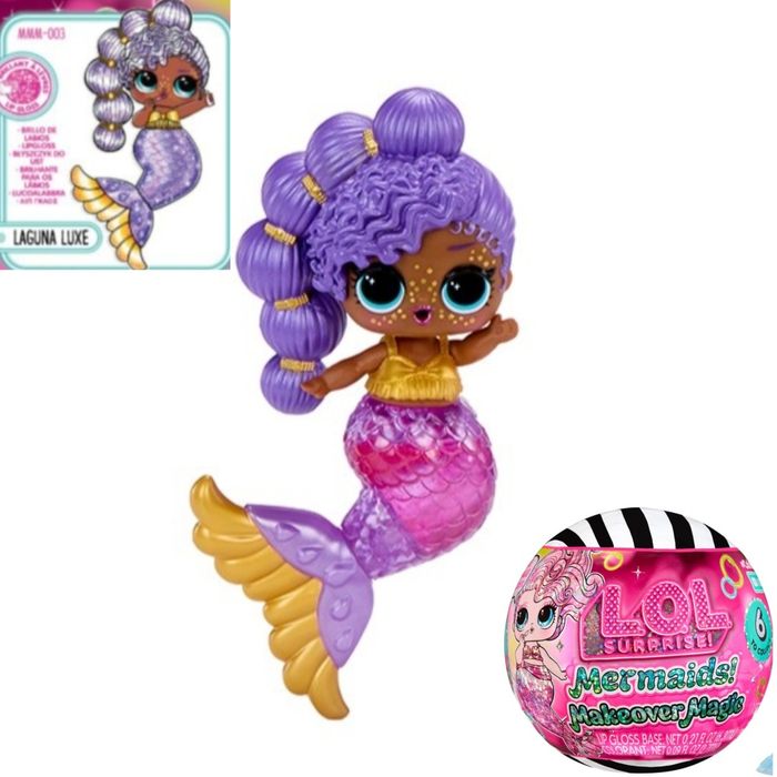 Lol surprise mermaids makeover magic color change лялька лол русалоньк