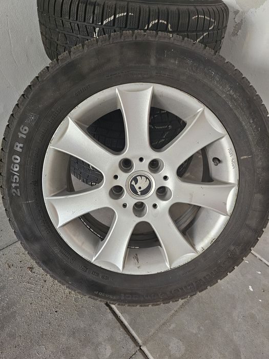 Alufelgi 5x112 215/60/16 opony zimowe Continental