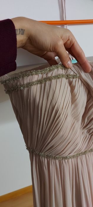 Vestido festa rosa adolfo dominguez