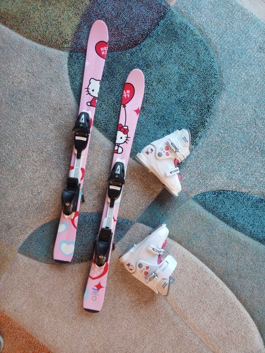 narty dla dziewczynki hello kitty 107 cm + buty