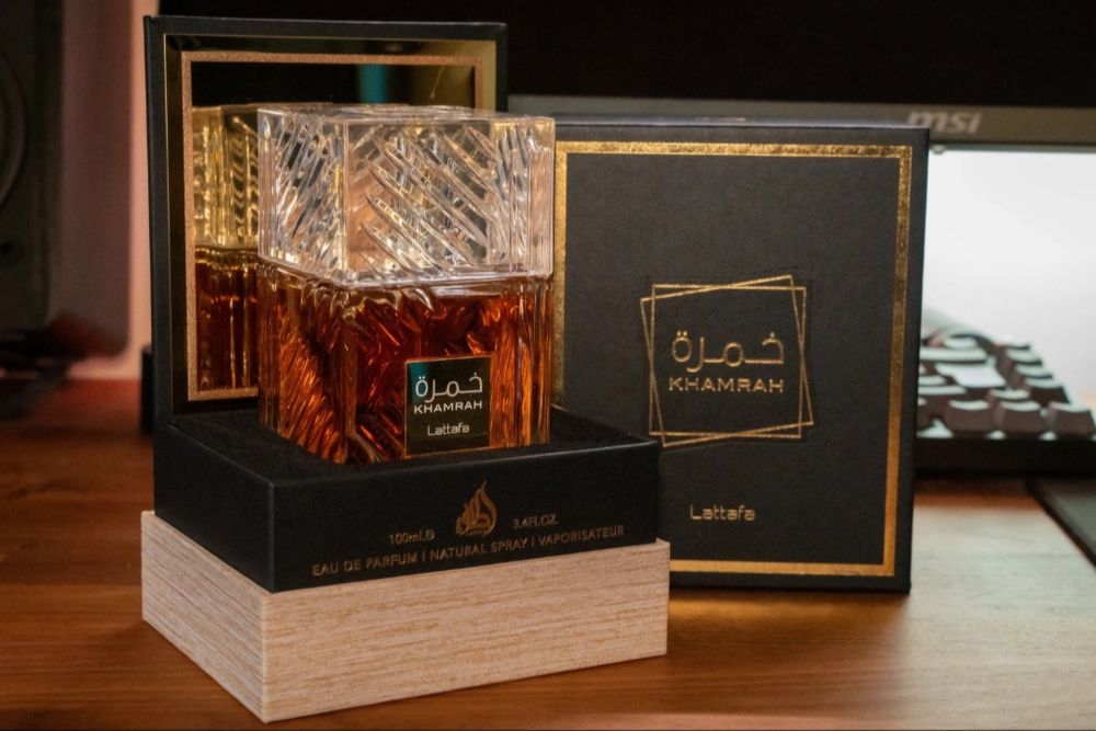 Lattafa Khamrah Eau de Parfum 100ml  Perfume árabe