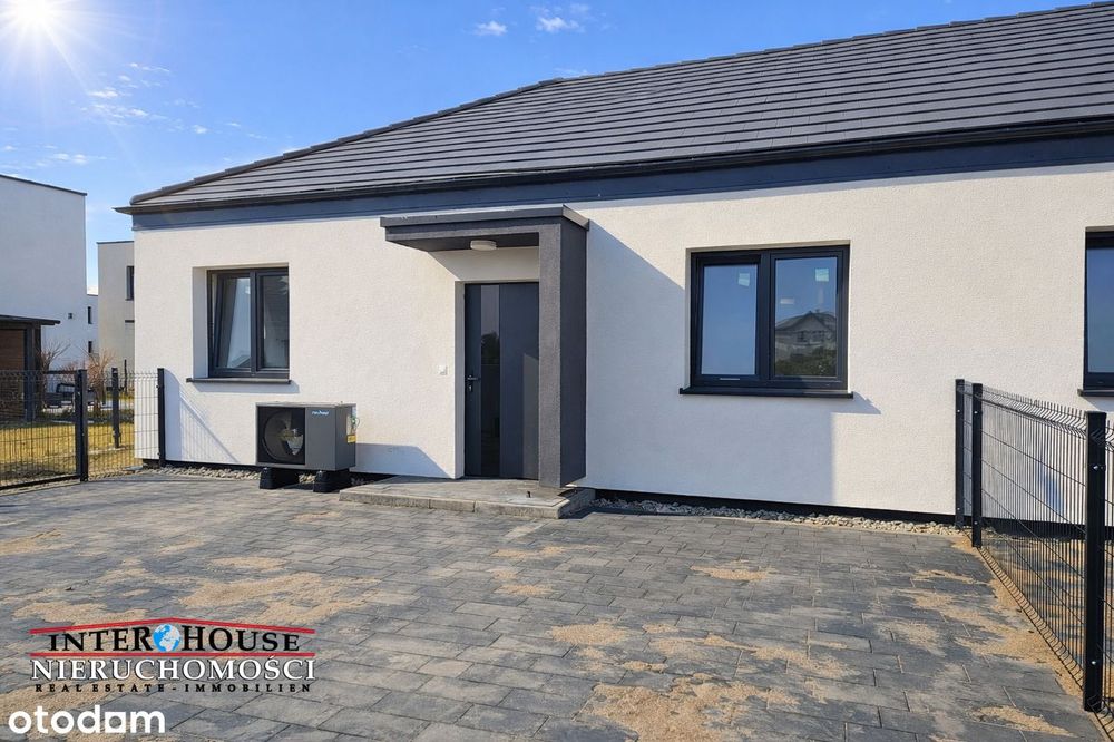 Ekologiczny parterowy 3-pok z tarasem, ogródkiem, stan deweloperski