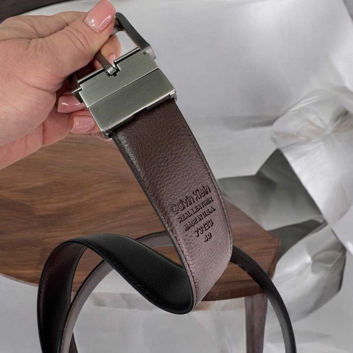 Ремінь CALVIN KLEIN, шкіряний ремінь Кельвін Кляйн, без передплати