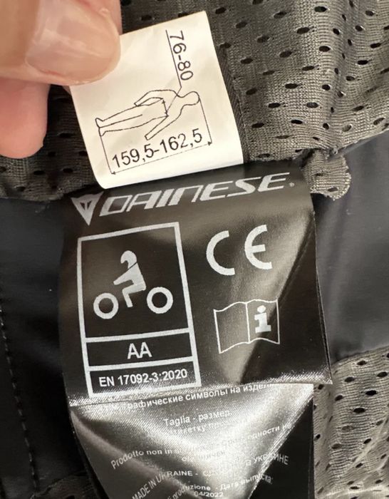 Casaco de mota Dainese Rapida Lady em pele — Tamanho 40 (senhora) — Como novo