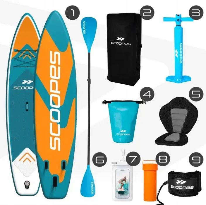 Надувна SUP-дошка для плавання 350см Scoopes (Польща) нова