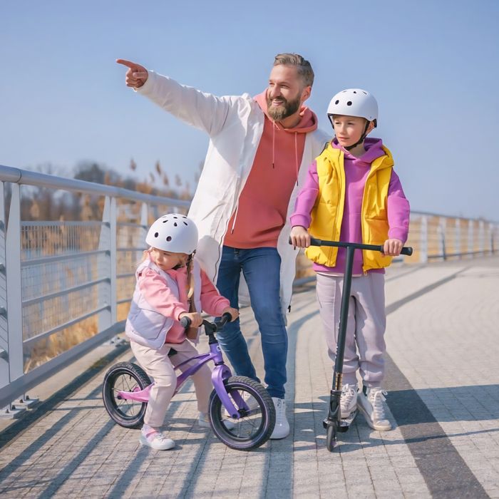 Rowerek biegowy 2-6 lat Lionelo Bart Air Violet Rama Stop Magnezowy