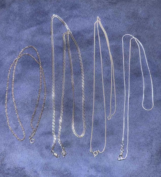 Срібний ланцюжок, серебряная цепочка. В асортименті