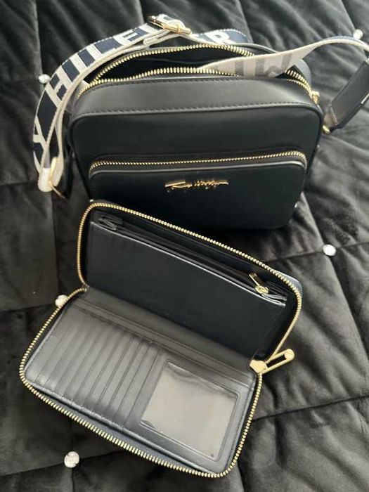 Tommy Hilfiger duży portfel granatowy