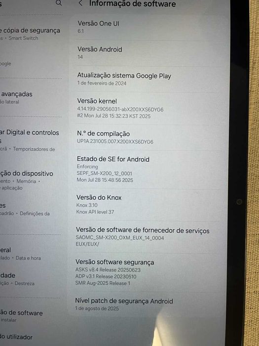 Samsung Galaxy Tab A8, 128 gb, como novo