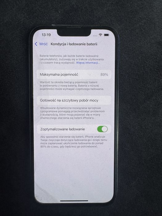 iPhone 13Pro 128GB stan BDB Graphite  A2638 89% bez blokad