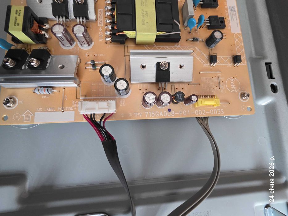 Philips 55pus7506/12, 715GB810-M01-B00-004Y, tcon 6870c-0805a, та БЖ.