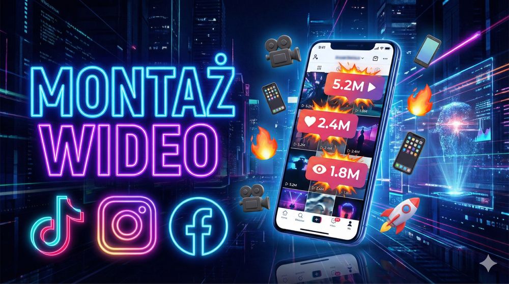 Montaż Wideo | Reels / TikTok / YouTube /AI ZDJĘCIA | Szybkie Terminy