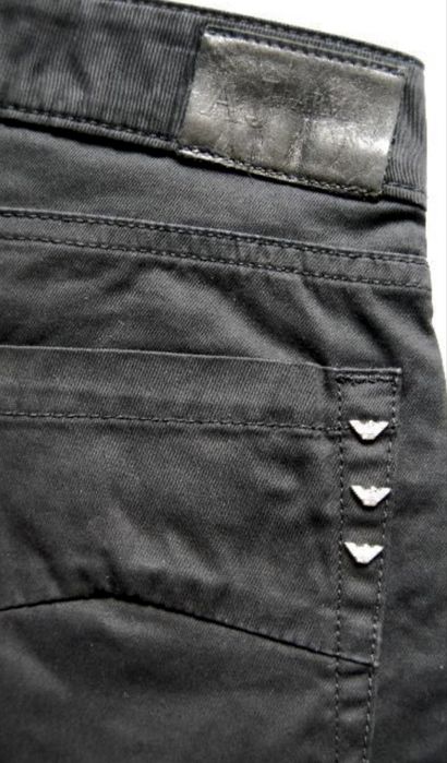 ARMANI JEANS spodnie 3/4 jeansy czarne 26
