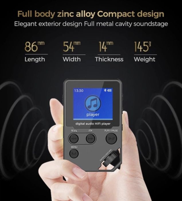 MP3-плеер c Bluetooth C5 Hi-Fi Lossless Audio 8 Гб