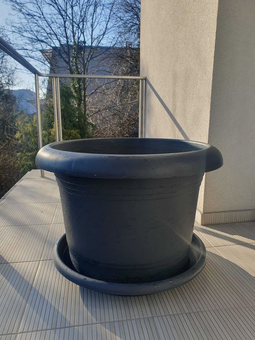 Duża donica ogrodowa do palmy lub bananowca, średnica 54 cm
