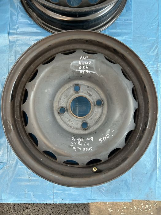 Felgi stalowe TOYOTA AYGO Citroen C1 Peugeot 107 R 14 4x100