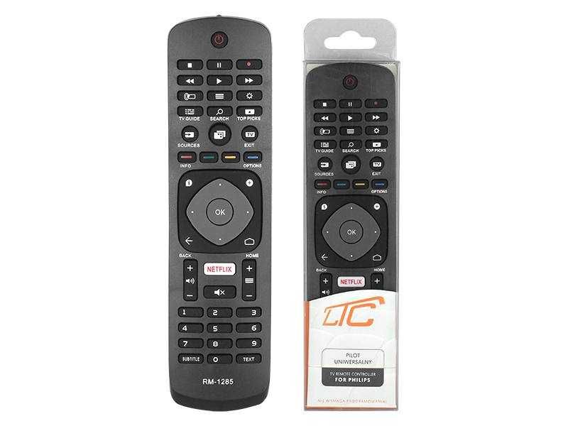 Pilot Philips RC do telewizora TV LCD/LED, Netflix, RM-L1285/74-256.