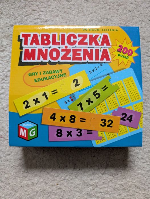 Tabliczka mnożenia puzzle Multigra