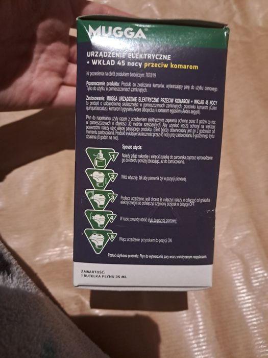 Mugga urządzenie elektryczne przeciw komarom