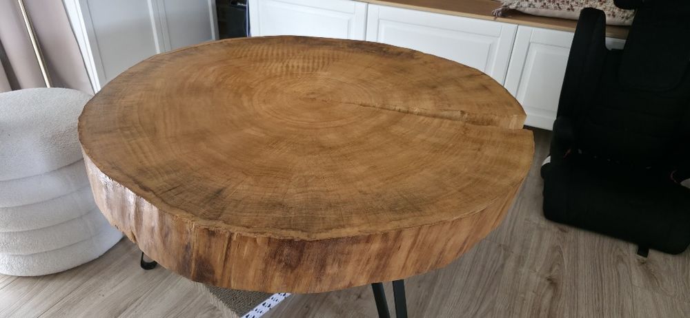 Stolik kawowy 90-100cm olejowany