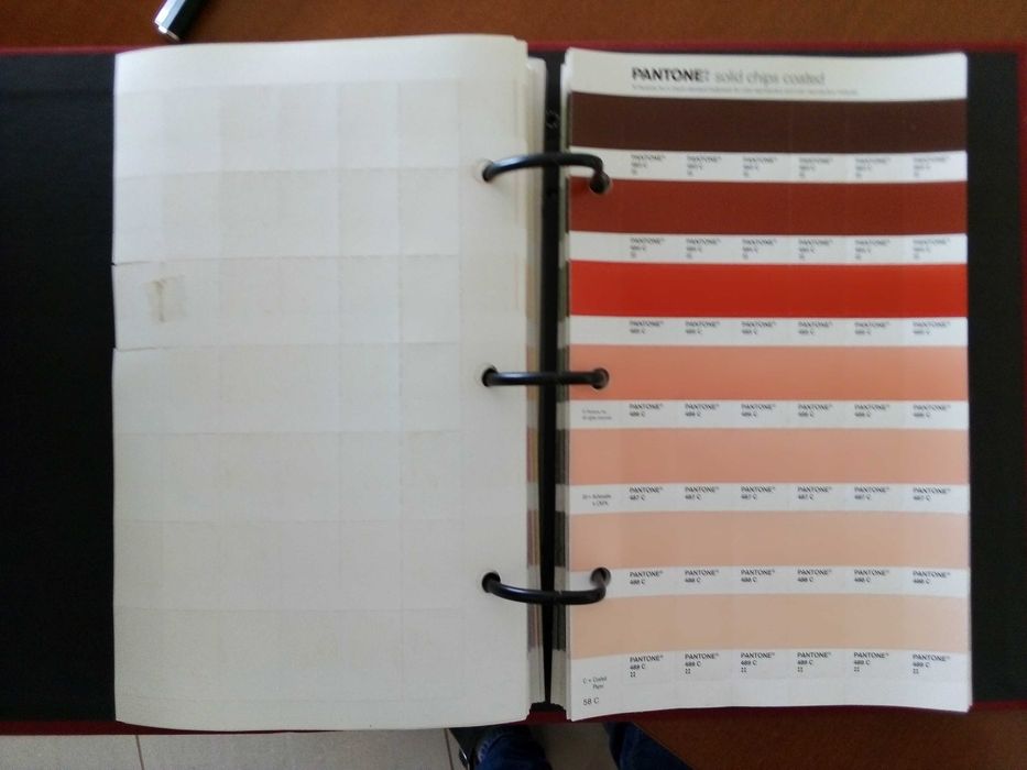 Livros Pantone, guia de cores