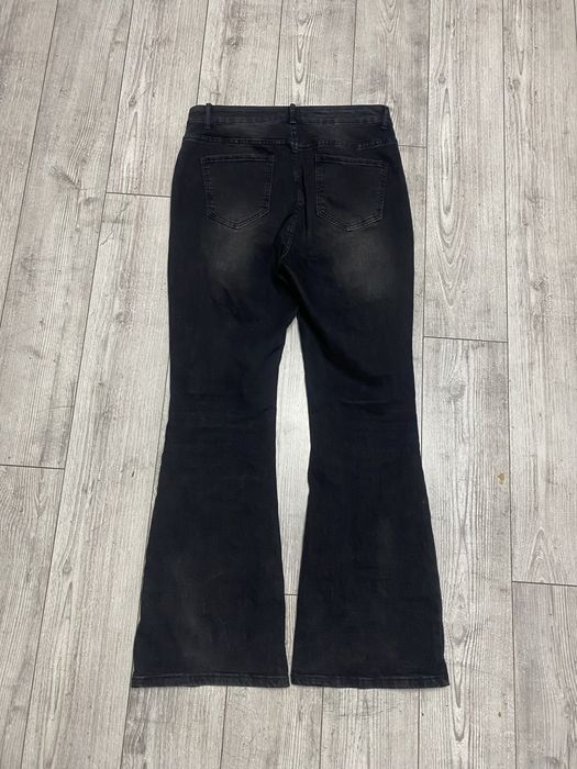 Black Flared Jeans Джинси Y2k, opium, emo