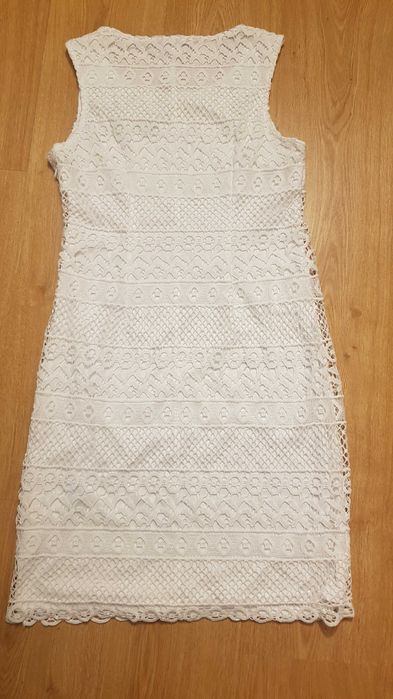 Sukienka biała koronkowa wieczór panieński boho rozmiar S